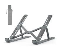 BoYata Laptop Stand, 6-Level Height Adjustable Portable Laptop Riser, Grey