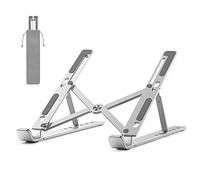 BoYata Laptop Stand, 6-Level Height Adjustable Portable Laptop Riser,Silver