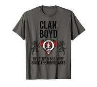Boyd Clan Scottish Name Coat Of Arms Tartan Family Party T-Shirt