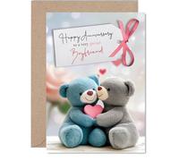 Boyfriend Anniversary Card, Bears in Love