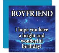 Boyfriend Birthday Card, Magical Night Sky