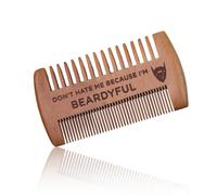 Boyfriend Husband Gift Wooden Beard Comb for Men Husband Fiance Birthday Gifts for Him Boyfriend Dad Christmas Presents for Grandson Nephew Son in Law Gifts Beard Mustache Comb