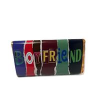 Boyfriend - Joke novelty chocolate bar. Smooth Milk Chocolate included., Secret Santa, Christmas, Easter and Birthdays. Gift for him or her - say it with chocolate! (One Size, Dark Chocolate)