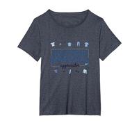 Boyfriend Material Appreciator: Charming Romantic Gift T-Shirt, Women's Plus, Heather Blue, 5X