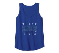 Boyfriend Material Appreciator: Charming Romantic Gift Tank Top, Women, Royal Blue, XL