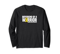 Boyfriend of a Warrior Sarcoma Cancer Awareness Long Sleeve T-Shirt