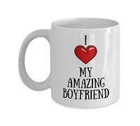 Boyfriend Present I Love My Amazing Boyfriend Mug Novelty Heart Coffee Cup Q1ZBH1