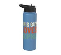 Boyfriend This Guy Loves Sophia Proud Dad Stainless Steel Insulated Water Bottle
