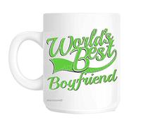 Boyfriend World's Best Green Novelty Gift Mug