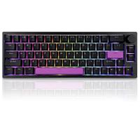BOYI 66Pro Rapid Trigger Magnetic Switch 65% Mechanical Keyboard,Hall Effect Gasket-Mounted RGB HotSwap Hyper-Fast Adjustable Actuation Wired Compact Gaming Keyboard with Knob(Black)