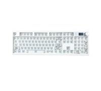 BOYI GMK104 Barebones Keyboard,VIA Programable Gasket Mounted BT5.0/2.4GHz/Type-C Wired 100% Full Size Hot-Swap RGB Custom DIY Mechanical Keyboard Kit with Screen&Knob(White)