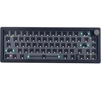 BOYI GMK67-65% Hot-Swappable Mechanical Keyboard - Bluetooth 5.0/2.4G/Type-C Tri-Mode Wireless RGB With PCB Mounting Plate, EVA Sound Insulation Mat, Customizable (Black+Knob)