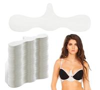 Boyiee 100 Pcs Disposable Bra Liners to Absorb Sweat Under Breasts Non Woven Bra Liners Bulk Underboob Sweat Absorber Pads for Women