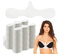 Boyiee 150 Pcs Disposable Bra Liners to Absorb Sweat Under Breasts Non Woven Bra Liners Bulk Underboob Sweat Absorber Pads for Women White