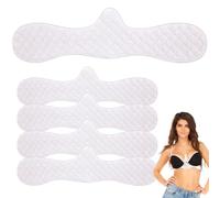 Boyiee 4 Pcs Reusable Cotton Bra Liners Under Bra Liners to Absorb Sweat Under Breasts Sweat Absorber Pads (White,L Size)