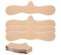 Boyiee 4 Pcs Reusable Cotton Bra Liners Under Bra Liners to Absorb Sweat Under Breasts Sweat Absorber Pads(Skin Color,L Size)