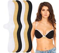 Boyiee 6 Pcs Cotton Bra Liners for Sweat Rash Soft Bra Liners for Under Breasts Sweat Absorber Pads for Women(Medium)