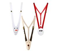 Boyiee Christmas Gag Gift Reindeer Mankini Men's Underwear for Halloween Christmas Costume, Set of 3 (Santa, Reindeer, Snowman)