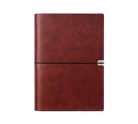 BOYIFEIJIE Notebook Leather A5 Brown, Vintage Journal Book, A5 Ring Binder Refillable, Refillable Travelers Notebook, Elegant Leather Diary for Writing & Sketching, Gift for Men Women (Brown)