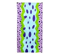 Boyigog Beach Towel, 75x150 CM Beach Towel for Adults Kids, Personalised Lightweight Extra Large Quick Dry Swimming Towel, Microfibre Towels for Travel, Swimming, Camping, Holiday (Blue-Purple)