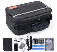 BOYISTARG Large Storage Bag with 10 Small Items，Combination Lock, Portable Lock Bag Set Travel Case Great Gifts for Men, Black