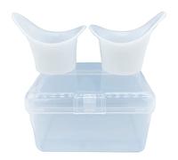Boyizupha® 2 Pcs Silicone Eye Wash Cups for Eye Rinse,Cleansing with 1 Storage Container
