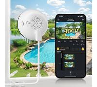 BoyKeep 4MP Window Camera, 2.4GHz & 5.8GHz WiFi 6 Indoor Camera with App, Cameras for Home Security with Full Color Night Vision, AI Person & Motion Detection, 24/7 Recording, Compatible with Alexa