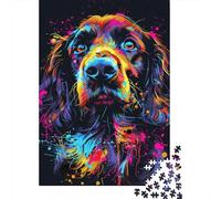 Boykin Spaniel Dog Art Puzzle Unique Home Decor 100% Recycled Cardboard Jigsaw Puzzle for Boy Or Girl 1000pcs (38x26cm)
