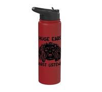 Boykin Spaniel Dog Huge Ears Worst Listener Stainless Steel Insulated Water Bottle