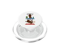 Boykin Spaniel doing yoga inhale - exale DIGOR funny PopSockets PopGrip for MagSafe