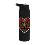 Boykin Spaniel Heart Stainless Steel Insulated Water Bottle