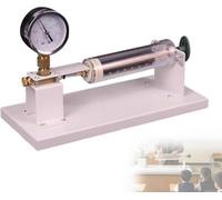 Boyle's Law Demonstrator, Physics Experiment Kit, 2.5atm Pressure Gauge, Dual Scale Lab Equipment, Ideal For High School, University Physics Classroom Demonstration, Educational Teaching