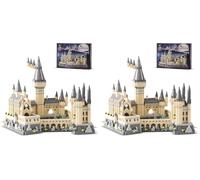 Boyorc Magic Castle Building Set, 2680PCS Creative Architecture Building Blocks Kit, Movie Collectible Model Gifts for Adults (Pack of 2)