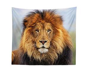 BOYOUTH Tapestry Wall Hanging,3D Lion Photos Digital Print Wall Tapestry Art Home Decorations for Living Room Bedroom Dorm,78.7" Wide By 59.1" High
