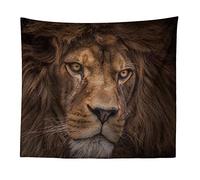 BOYOUTH Tapestry Wall Hanging,Lifelike Lion Head Photo Digital Print Wall Tapestry Art Home Decorations for Living Room Bedroom Dorm,78.7" Wide By 59.1" High
