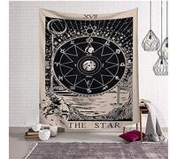 BOYOUTH Tarot Tapestry Wall Hanging,The Star,XVII Medieval Europe Divination Images Digital Print Wall Tapestry for Living Room Bedroom Dorm Decor,59.1" Wide By 51.2" High