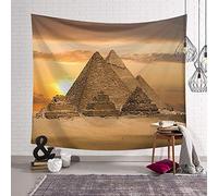 BOYOUTH World Famous Architecture Tapestry Wall Hanging,Egyptian Pyramids Pattern Digital Print Art Wall Tapestry for Living Room Bedroom Dorm Decor,59.1 Inch by 51.2 Inch