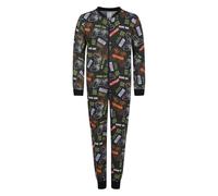 Boys 1Onesie Lets Play Gamer All In One Lounge Wear Gaming Pyjamas 9 to 16 Years (Onz 12-15/16y)