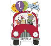 Boys 1St Birthday Card - Birthday Boy, Red Car - From The Watermark Range (Ukg-734840)