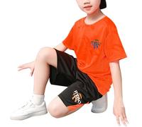 Boys' 2-Piece Set Clothing Cotton Summer T-Shirt Shorts Outfit Beach Turtle Pattern Chic Fashion Holiday Green Style