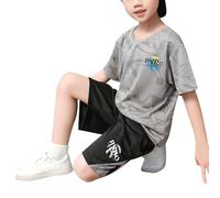 Boys' 2-Piece Set Clothing Cotton Summer T-Shirt Shorts Outfit Beach Turtle Pattern Chic Fashion Holiday Green Style