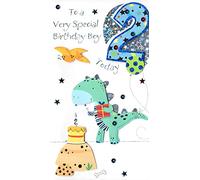 Boys 2nd Birthday 2 Today Embellished Greeting Card Talking Pictures Cards CNEC0008/A2