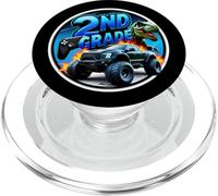 Boys 2nd Grade Back To School Gaming Controller T-rex Truck PopSockets PopGrip for MagSafe