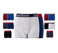 Boys 6 Pack Kids Boxer Shorts Cotton Blend Trunk (13 Years,Classic)