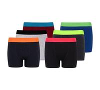 Boys 6 Pack Kids Boxer Shorts Cotton Neon Trunk (5-6 Years,Assorted)