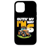 Boys 6th Birthday Outta My Way I'm 6 Tractor Six Years Old Case for iPhone 12/12 Pro