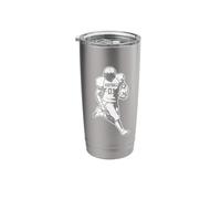 Boys American Football Player Stainless Steel Insulated Tumbler
