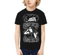 Boy's and Gilr's Monkeys Rock Band Arctic T-Shirt Short Sleeve Tee T-Shirt Classic Graphic Crewneck Casual Regular Soft Comfortable Elements for Athletic Running Workout Sports Gym Tee Tops