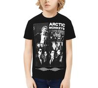 Boy's and Gilr's Monkeys Rock Band Arctic T-Shirt Short Sleeve Tee T-Shirt Classic Graphic Crewneck Casual Regular Soft Comfortable Elements for Athletic Running Workout Sports Gym Tee Tops