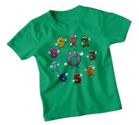 Boys and Girls Cartoon Numbers T-Shirt Tee for Kids National Numeracy Number Day Maths Day Ideas #ND 3-4 Years Kelly Green